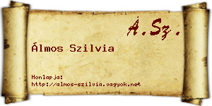 Álmos Szilvia névjegykártya